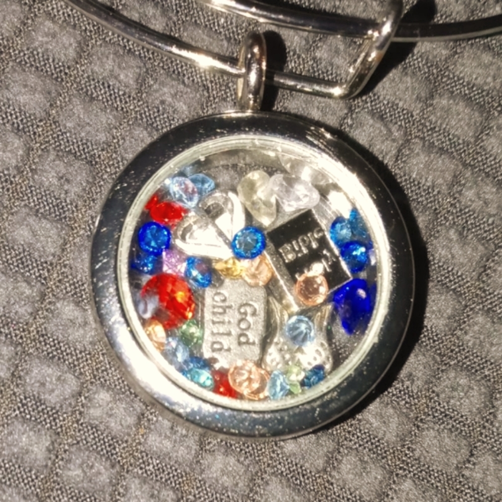 Hand-Made Floating Charm Locket (Bible Theme)